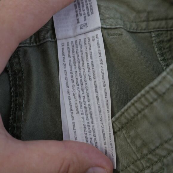 Abercrombie & Fitch Green Cargo Pants Size 2 27/31 High Rise - Picture 8 of 8